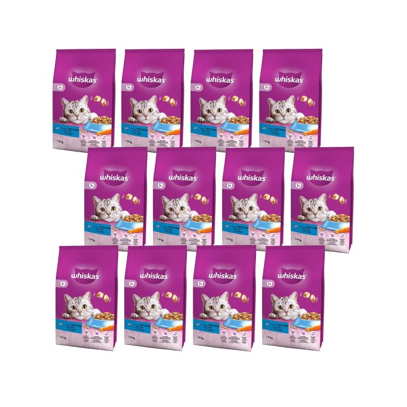 Karma dla kota WHISKAS Tuńczyk z warzywami 12 x 1.4 kg