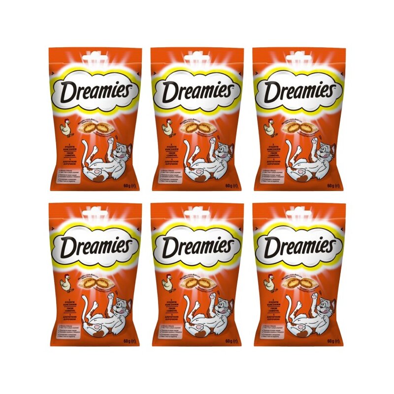 Przysmak dla kota DREAMIES Kurczak 6 x 60 g
