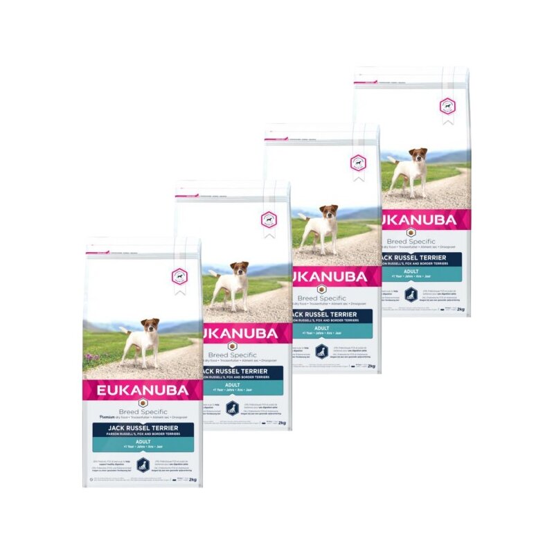 Karma dla psa EUKANUBA Breed Specific Jack Russell Terrier Kurczak 4 x 2 kg