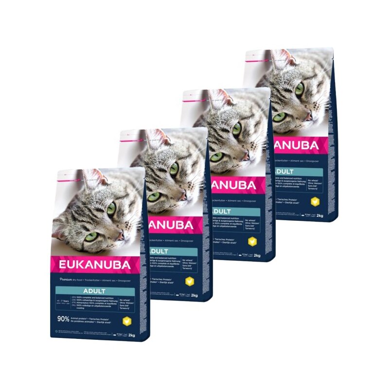 Karma dla kota EUKANUBA Adult Kurczak 4 x 2 kg