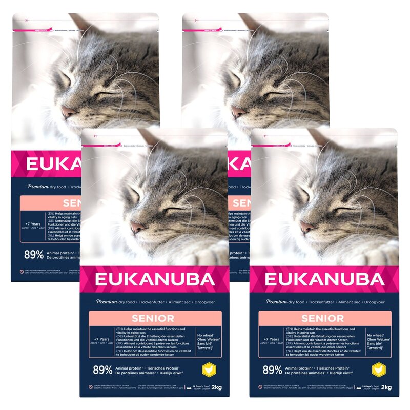 Karma dla kota EUKANUBA Senior Kurczak 4 x 2 kg
