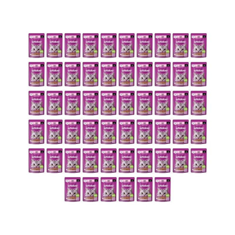 Karma dla kota WHISKAS Łosoś w sosie 56 x 85 g