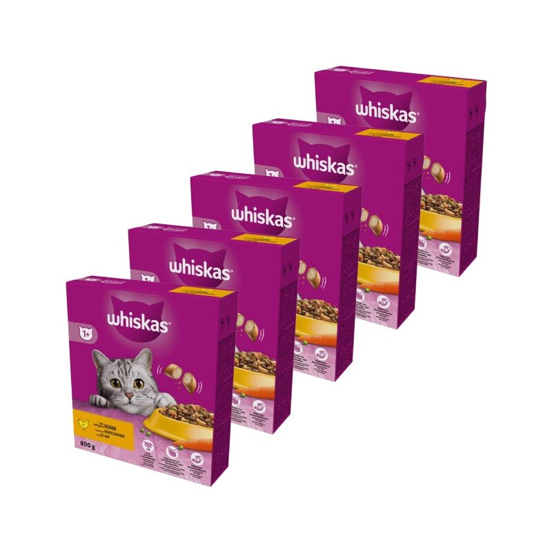 Karma dla kota WHISKAS z kurczakiem 5 x 800 g
