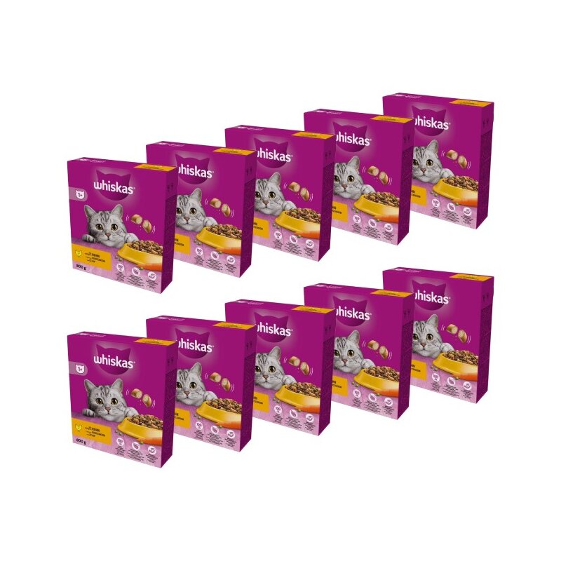 Karma dla kota WHISKAS z kurczakiem 10 x 800 g