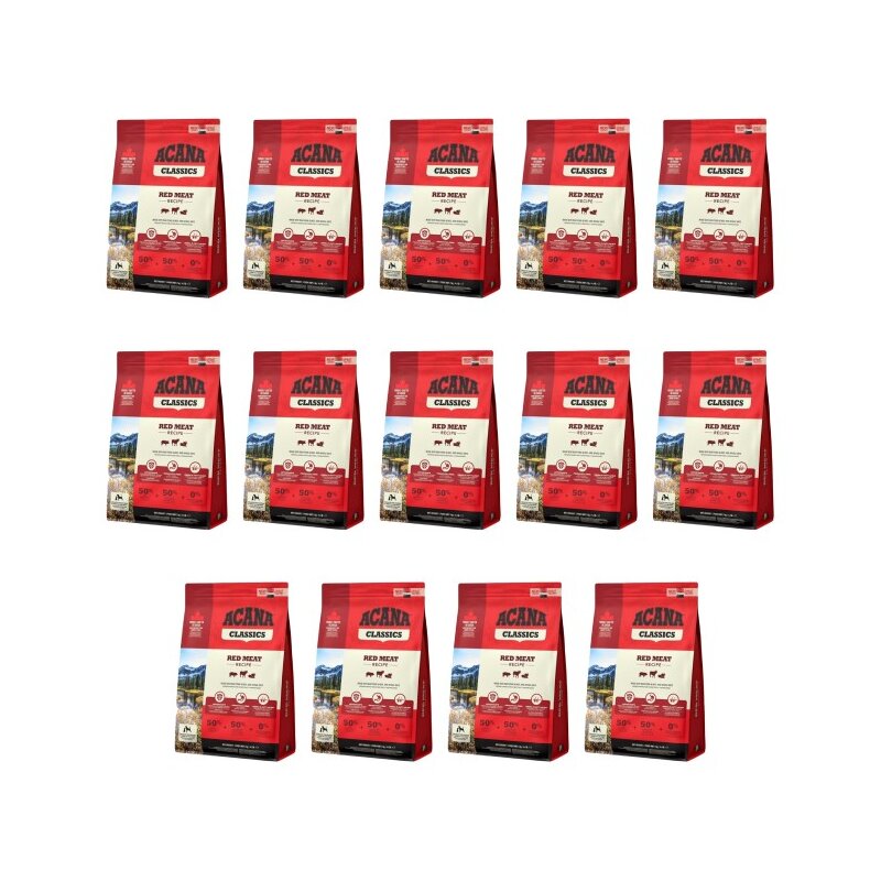Karma dla psa ACANA Classic Red Meat Jagnięcina z wieprzowiną i wołowiną 14 x 2 kg