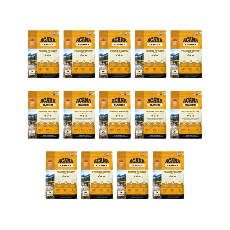 Karma dla psa ACANA Classics Prairie Poultry Dog Kurczak 14 x 2 kg