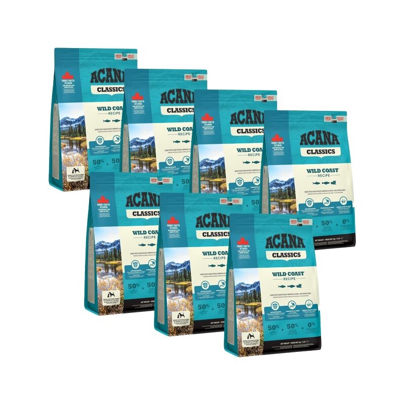 Karma dla psa ACANA Classics Wild Coast 7 x 2 kg