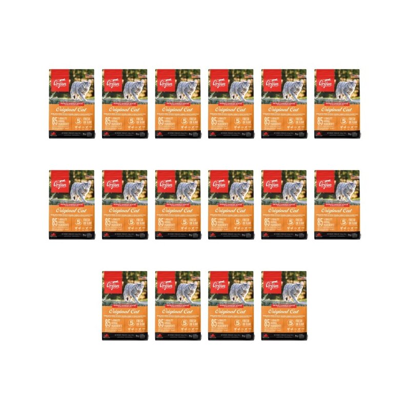 Karma dla kota ORIJEN Cat Kurczak z indykiem i rybami 16 x 1.8 kg