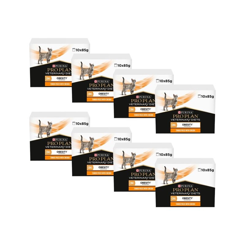 Karma dla kota PURINA Pro Plan Veterinary Diets Feline Obesity Kurczak (80 x 85 g)