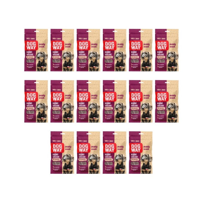 Przysmak dla psa DOGWAY Meaty Snack Kąski wołowe 16 x 40 g