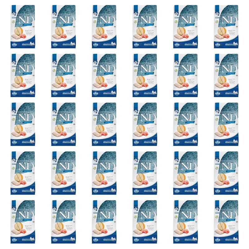 Karma dla psa FARMINA N&D Ocean Adult Mini Łosoś z dorszem i melonem 30 x 800 g