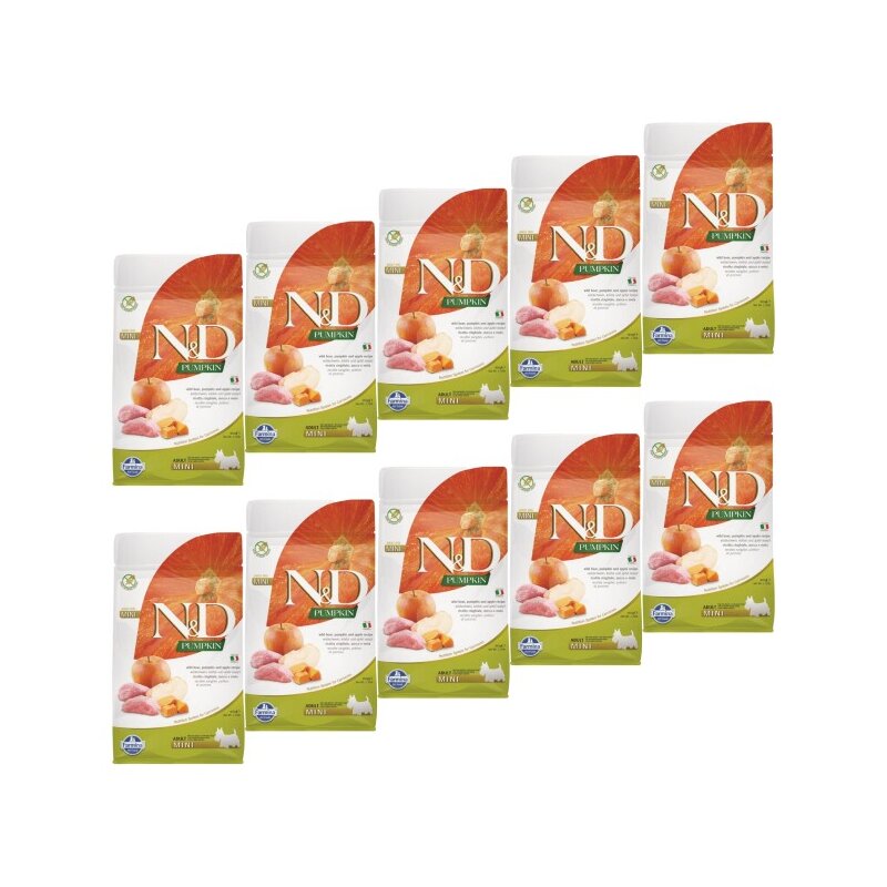 Karma dla psa FARMINA N&D Dzik z dynią i jabłkiem Mini 10 x 800 g