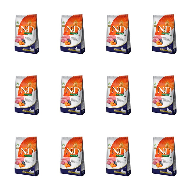 Karma dla psa FARMINA N&D Jagnięcina z dynią i borówką 12 x 2.5 kg