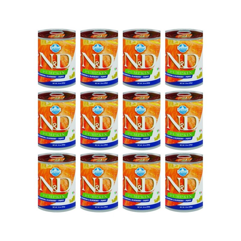 Karma dla psa FARMINA N&D Pumpkin Jagnięcina z dynią i borówką 12 x 285 g
