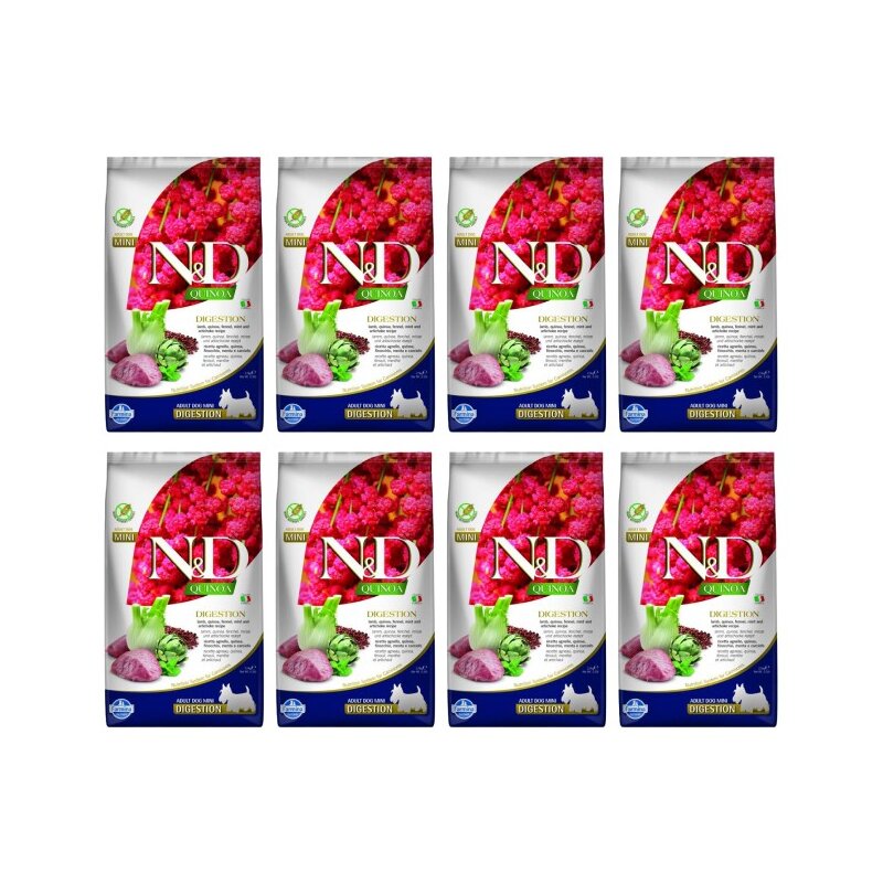 Karma dla psa FARMINA N&D Quinoa Dog Digestion Adult Mini Jagnięcina 8 x 2.5 kg