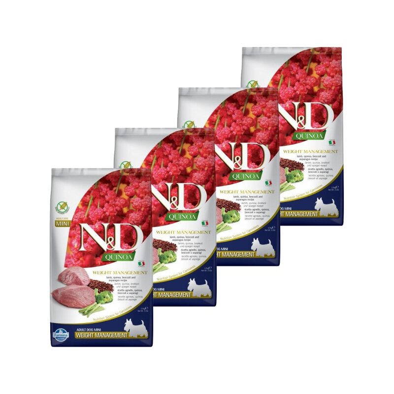 Karma dla psa FARMINA N&D Quinoa Dog Weight Management Adult Mini Jagnięcina 4 x 2.5 kg