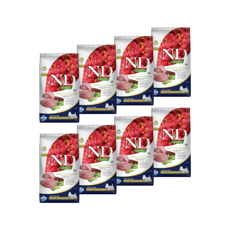 Karma dla psa FARMINA N&D Quinoa Dog Weight Management Adult Mini Jagnięcina 8 x 2.5 kg