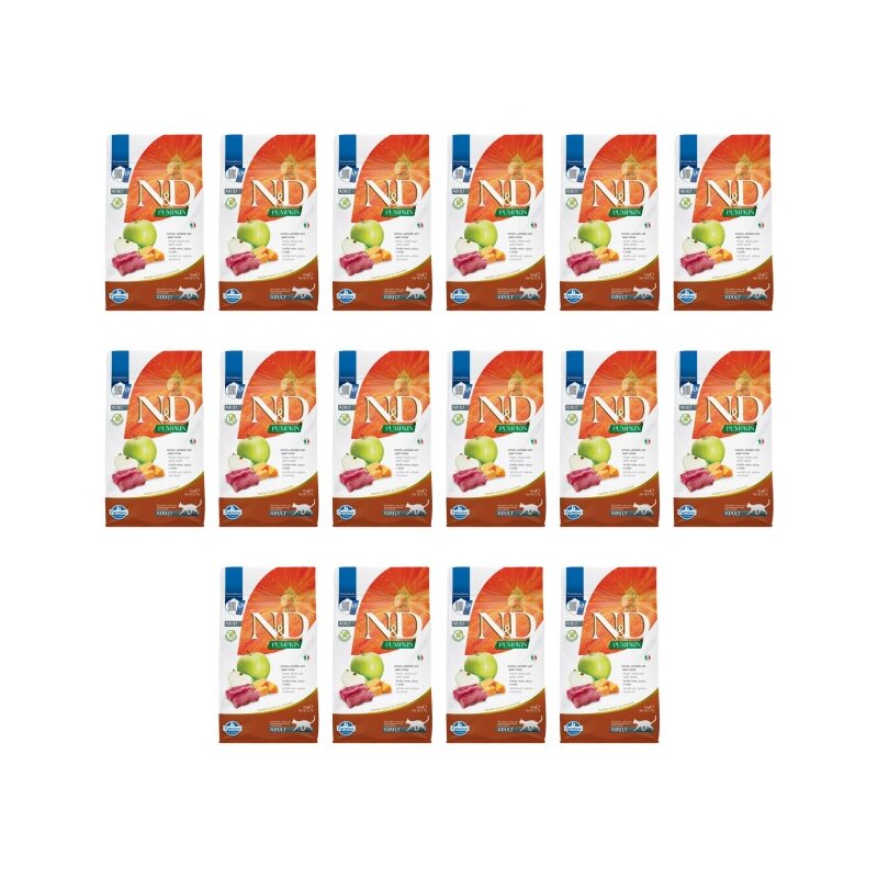 Karma dla kota FARMINA N&D Pumpkin Jeleń z dynią i jabłkiem 16 x 300 g