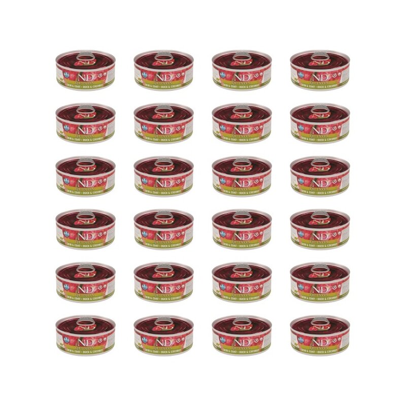Karma dla kota FARMINA N&D Quinoa Kaczka z kokosem 24 x 80 g