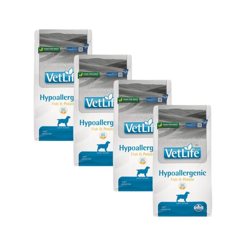 Karma dla psa FARMINA Vet Life Hypoallergenic Fish & Potato 4 x 2 kg