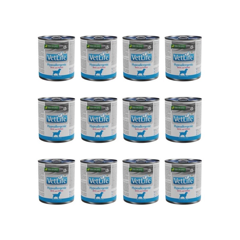 Karma dla psa FARMINA Vet Life Hypoallergenic Kaczka z ziemniakami 12 x 300 g