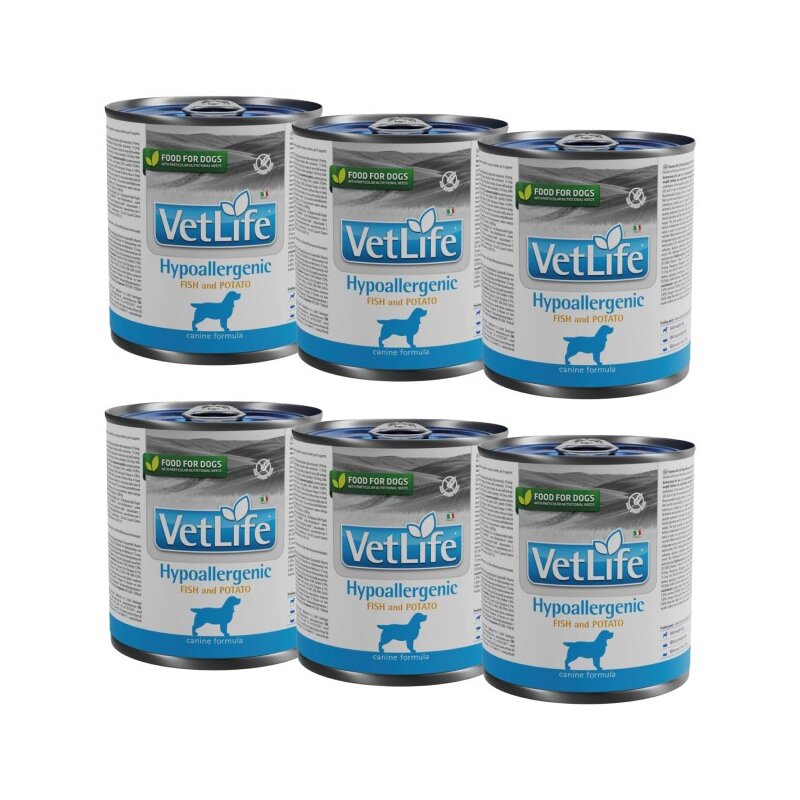 Karma dla psa FARMINA Vet Life Hypoallergenic Ryba z ziemniakami 6 x 300 g