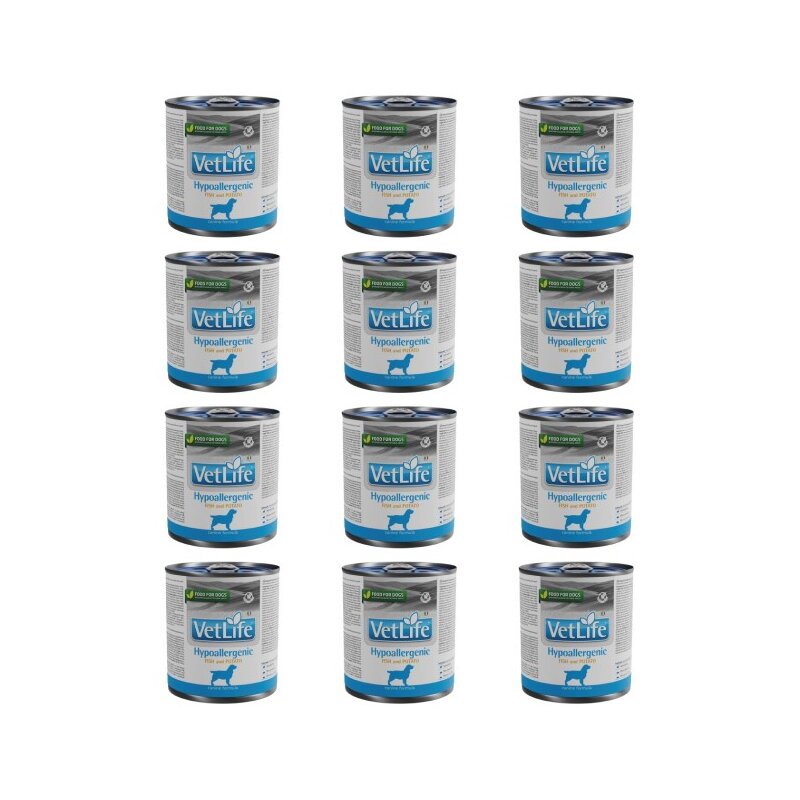 Karma dla psa FARMINA Vet Life Hypoallergenic Ryba z ziemniakami 12 x 300 g