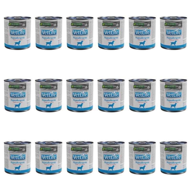 Karma dla psa FARMINA Vet Life Hypoallergenic Wieprzowina z ziemniakami 18 x 300 g