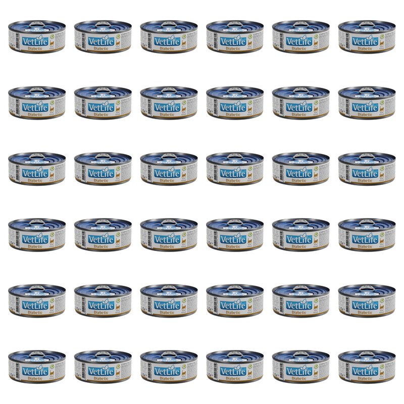 Karma dla kota FARMINA VetLife Diabetic Feline 36 x 85 g