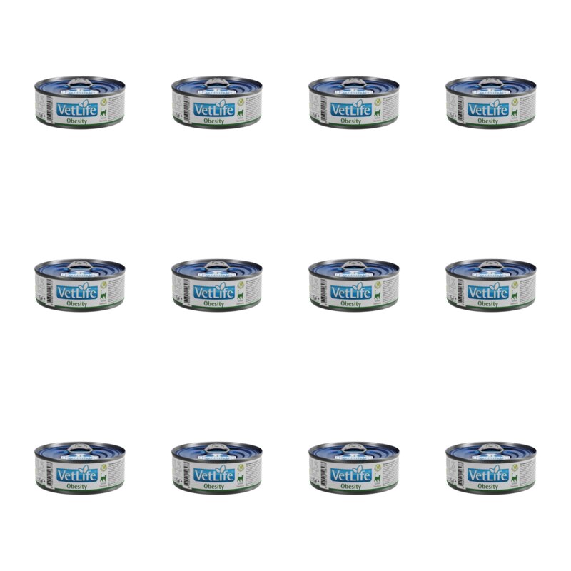 Karma dla kota FARMINA VetLife Obesity Feline 12 x 85 g