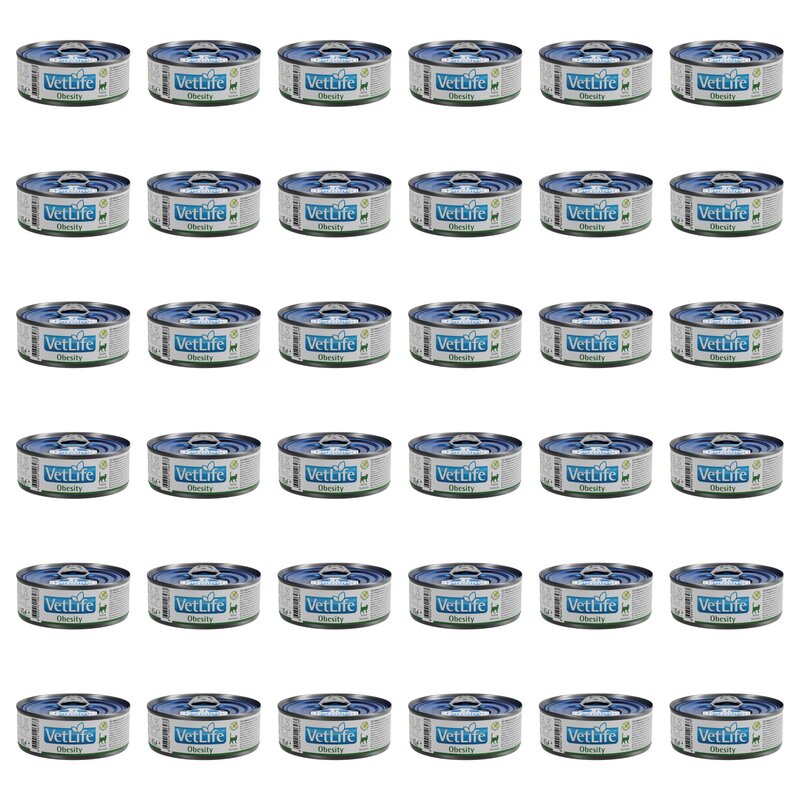 Karma dla kota FARMINA VetLife Obesity Feline 36 x 85 g