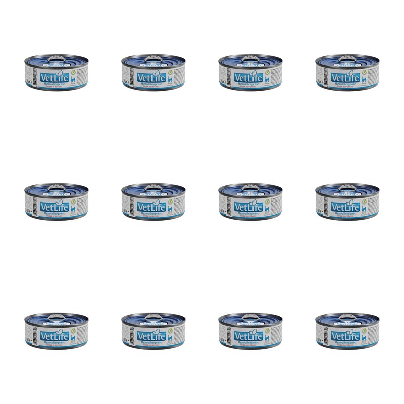 Karma dla kota FARMINA VetLife Hypoallergenic Pork & Potato 12 x 85 g