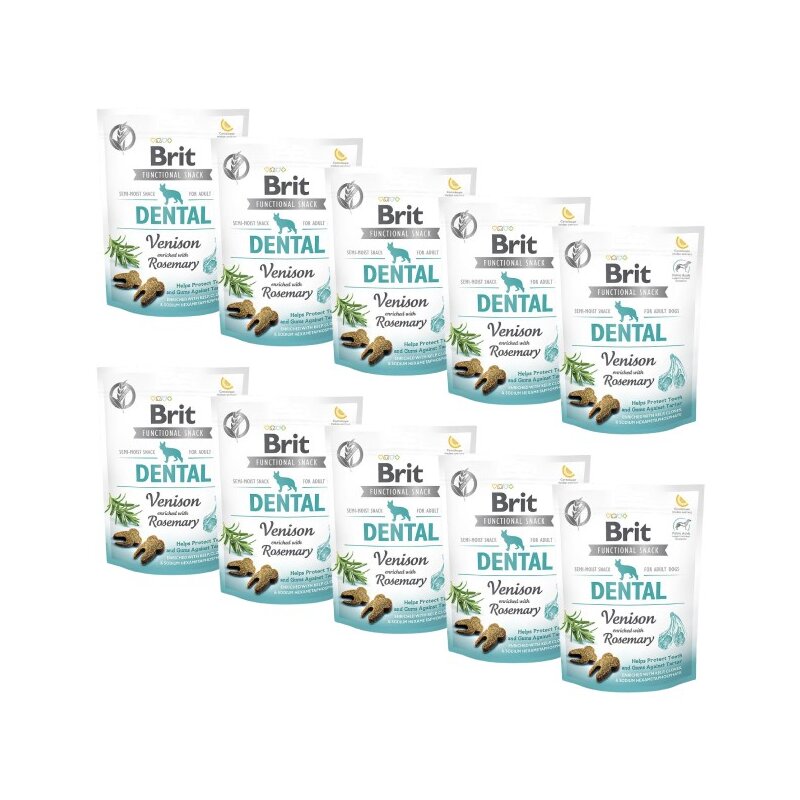 Przysmak dla psa BRIT CARE Functional Snack Dental Venison 10 x 150 g