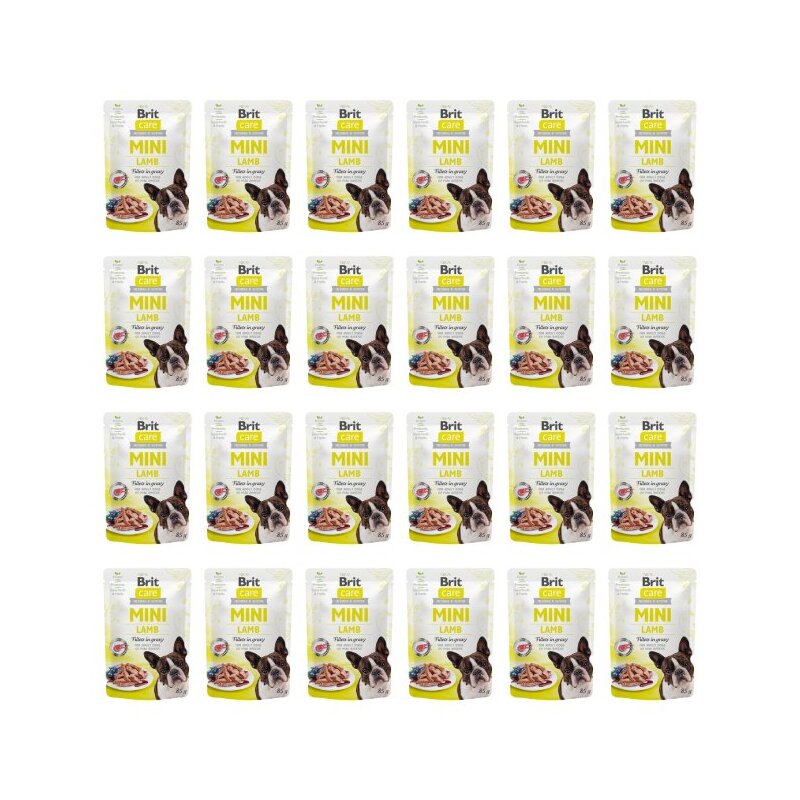 Karma dla psa BRIT CARE Mini Pouch Lamb 24 x 85 g