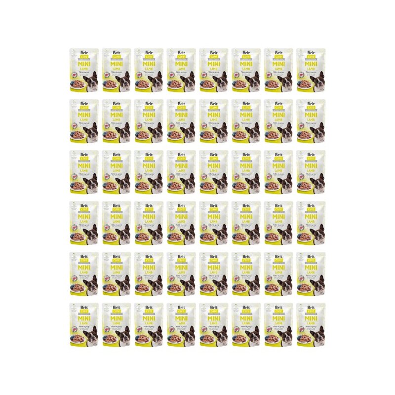 Karma dla psa BRIT CARE Mini Pouch Lamb 48 x 85 g