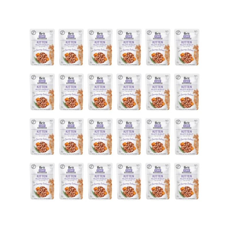 Karma dla kota BRIT Care z łososiem w galarecie 24 x 85 g