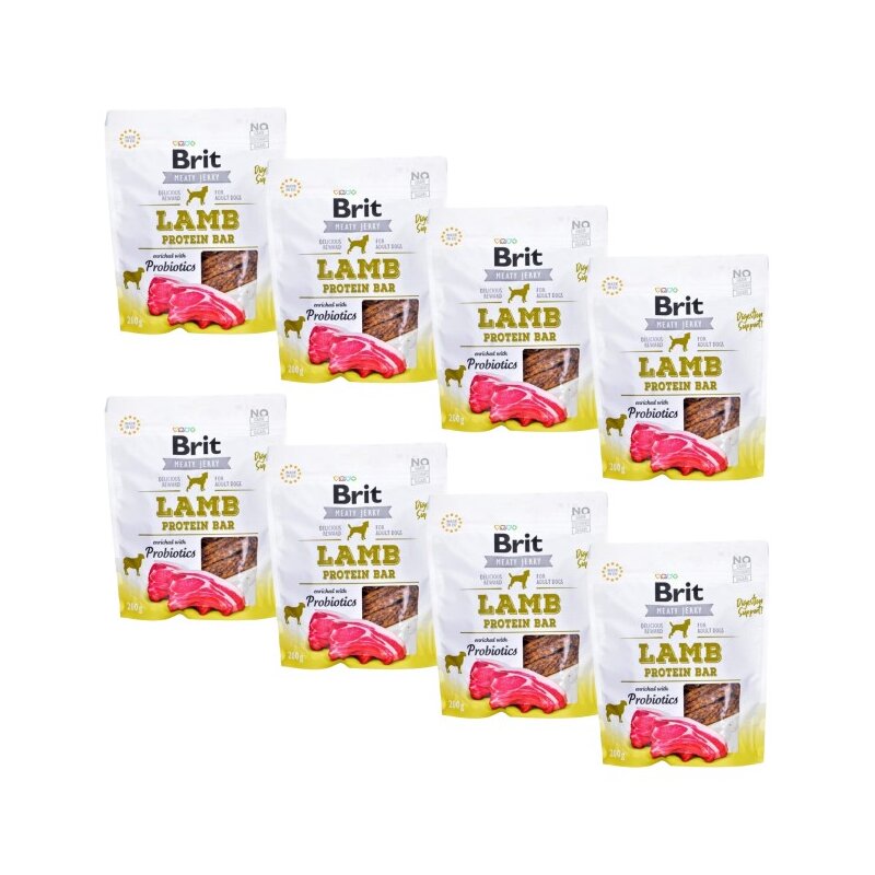 Przysmak dla psa BRIT Jerky Lamb Protein Bar 8 x 200 g