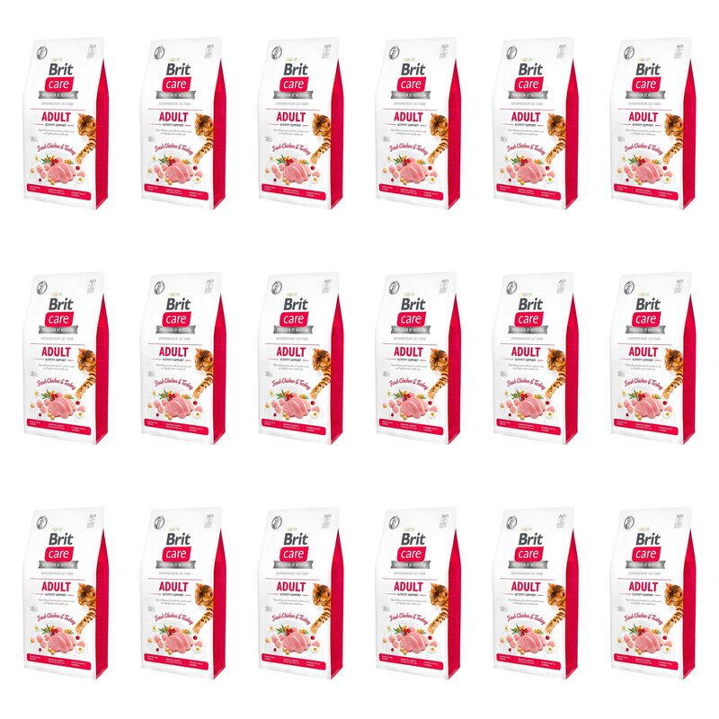 Karma dla kota BRIT CARE Grain Free Adult Indyk i Kurczak 18 x 400 g