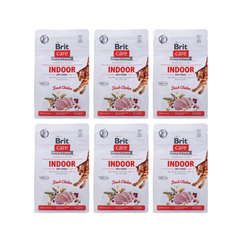 Karma dla kota BRIT CARE Cat Grain-Free Indoor Kurczak 6 x 400 g
