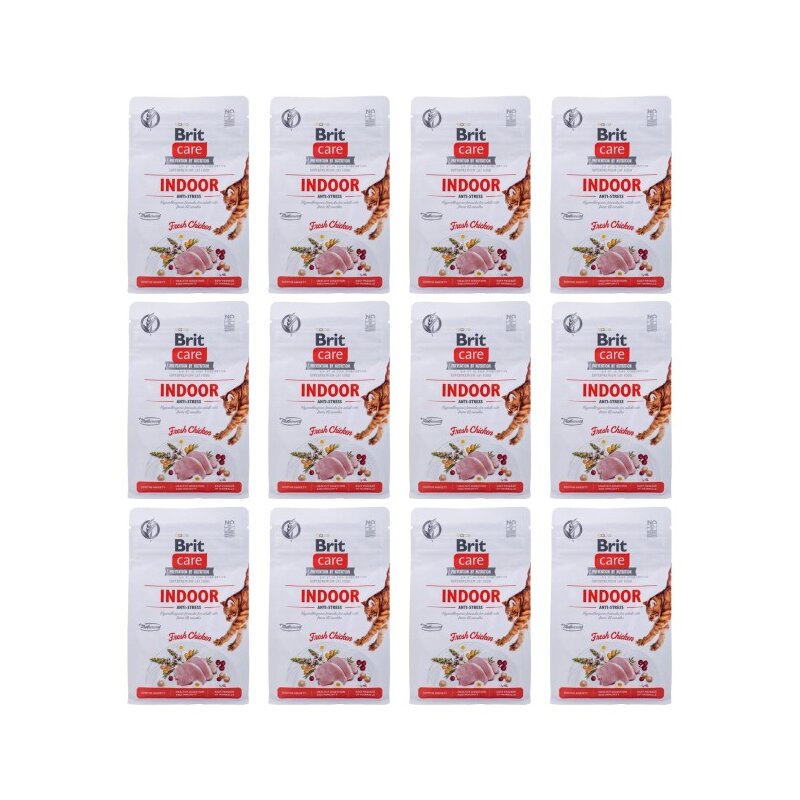 Karma dla kota BRIT CARE Cat Grain-Free Indoor Kurczak 12 x 400 g