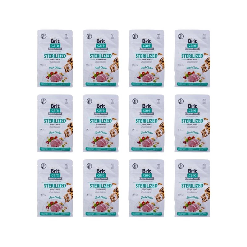 Karma dla kota BRIT Care Sterilized Urinary Kurczak 12 x 400 g