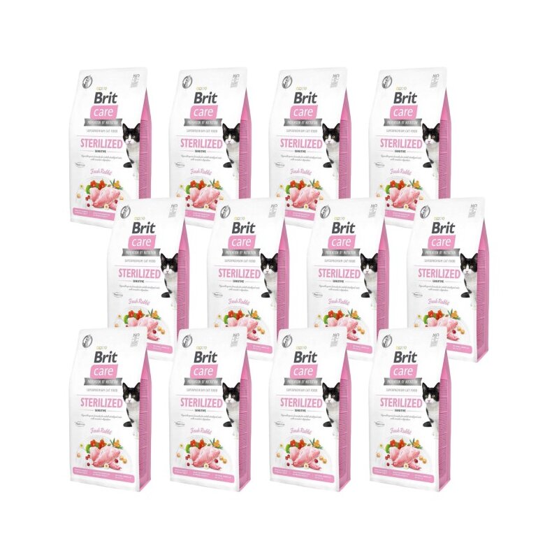 Karma dla kota BRIT CARE Grain Free Sterilized Sensitive Królik 12 x 2 kg