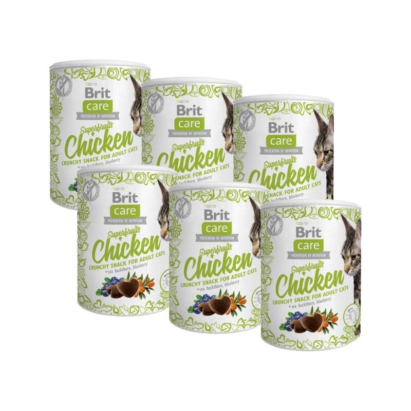 Przysmak dla kota BRIT CARE Cat Snack Superfruits Chicken 6 x 100 g