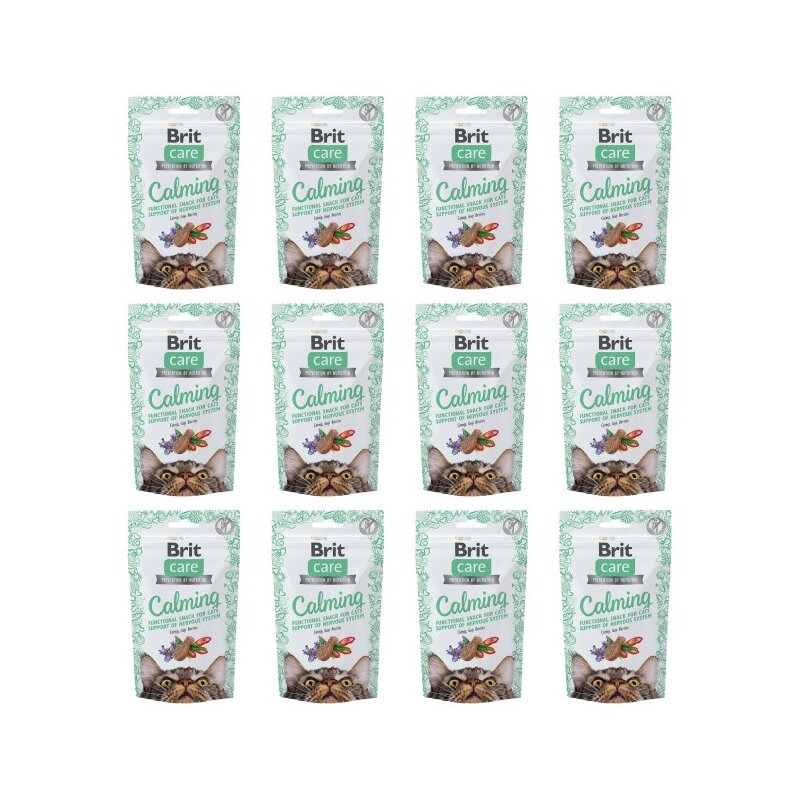 Przysmak dla kota BRIT CARE Snack Calming 12 x 50 g