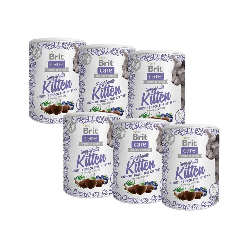 Przysmak dla kota BRIT CARE Cat Snack Superfruits Kitten 6 x 100 g