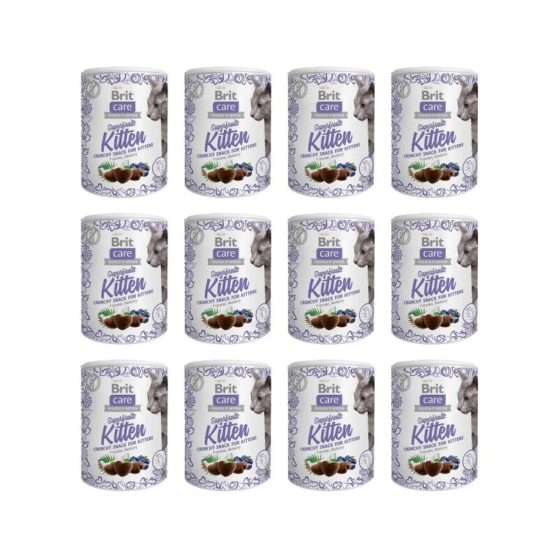 Przysmak dla kota BRIT CARE Cat Snack Superfruits Kitten 12 x 100 g