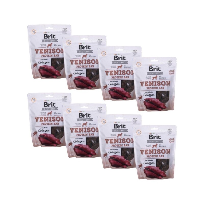 Przysmak dla psa BRIT Jerky Venison Protein Bar 8 x 200 g