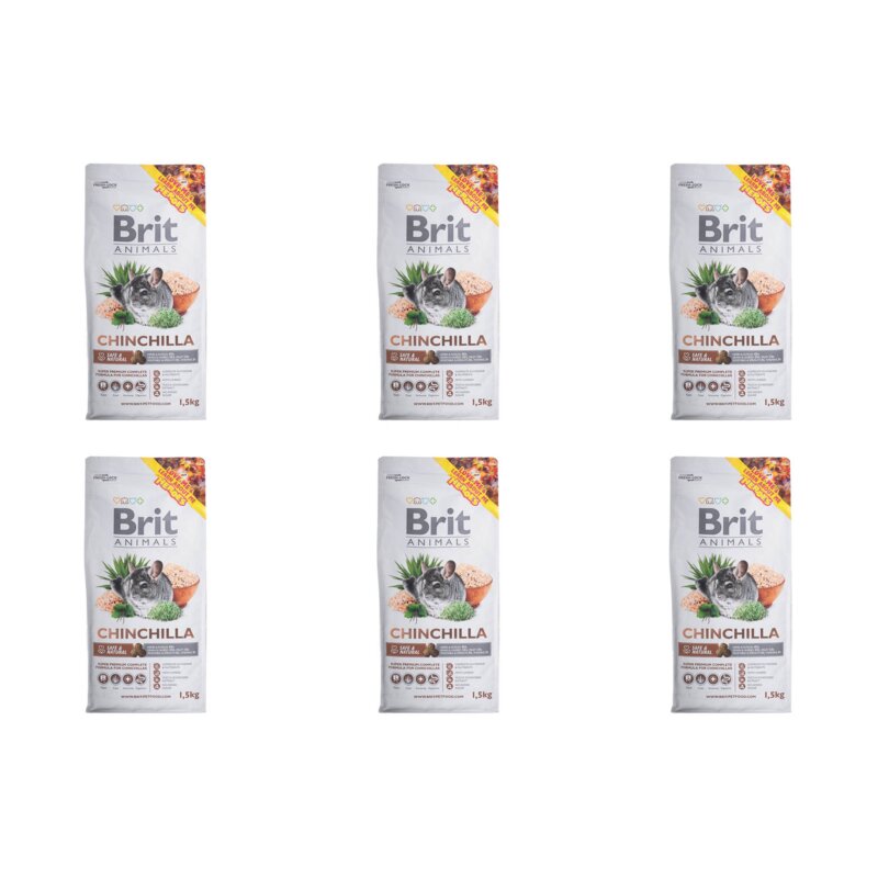 Karma dla gryzoni BRIT Animals Chinchilla Complete 6 x 1.5 kg