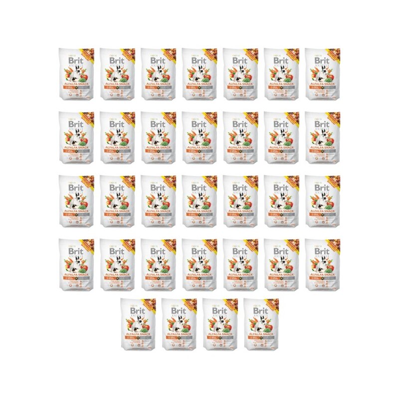 Przysmak dla gryzoni BRIT Animals Alfalfa Snack 32 x 100 g