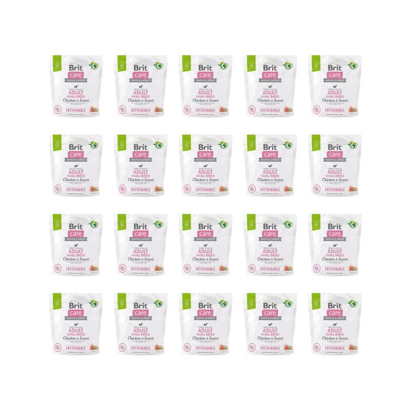 Karma dla psa BRIT CARE Sustainable Small Kurczak i owady 20 x 1 kg